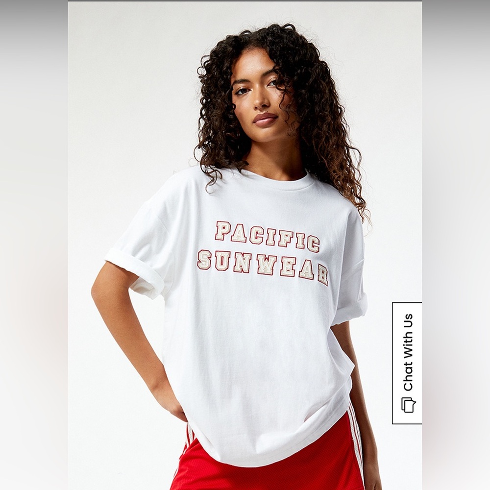 🎱 Pacsun 80 Oversized Graphic Tee (Jersey Style)